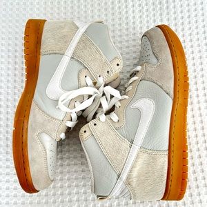 Nike Dunk High Premium | Neutral Grey/White/Gum Light Brown | Women 8.5/Men 6.5